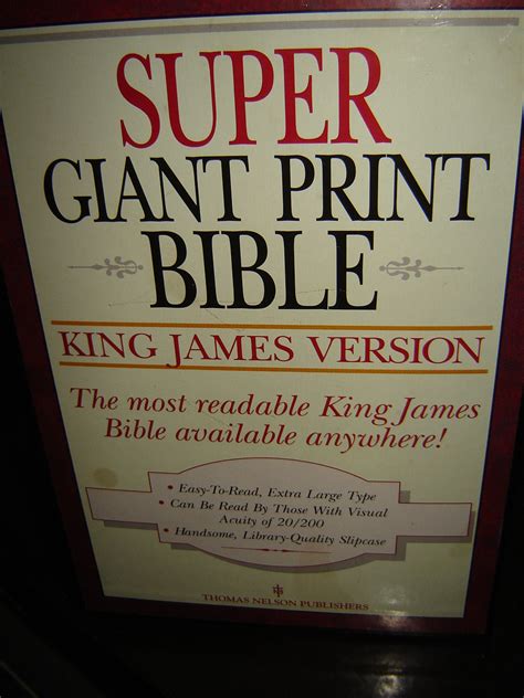 giant print bible king james version